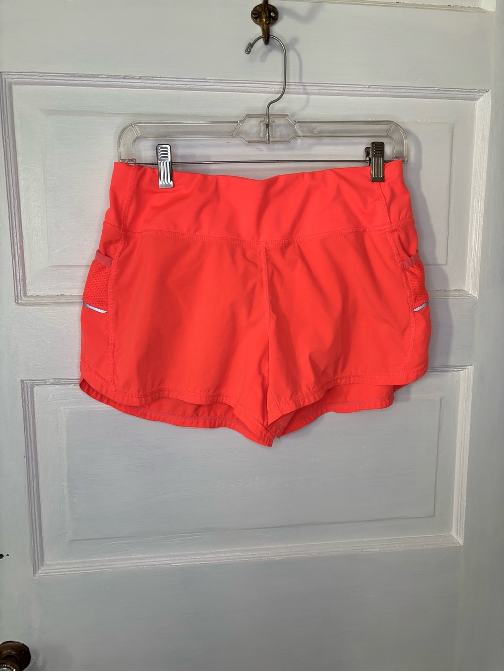 Athleta Women's Bright Coral Athletic Shorts
